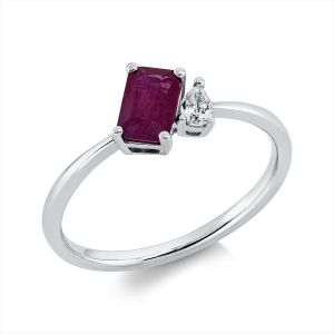 Ring 4er-Krappe 18 kt GG