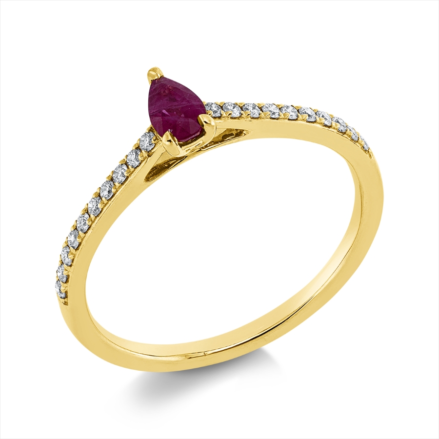Ring 3er-Krappe 18 kt GG