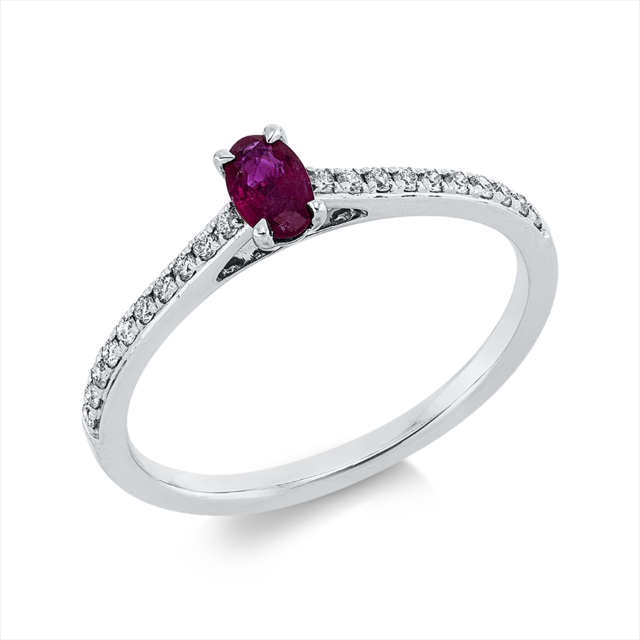 Ring 4er-Krappe 18 kt WG