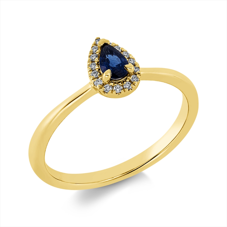 Ring 3er-Krappe 18 kt GG