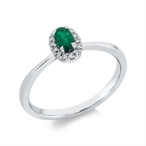 Ring 4er-Krappe 18 kt WG