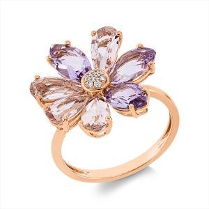 Ring 18 kt RG Blume