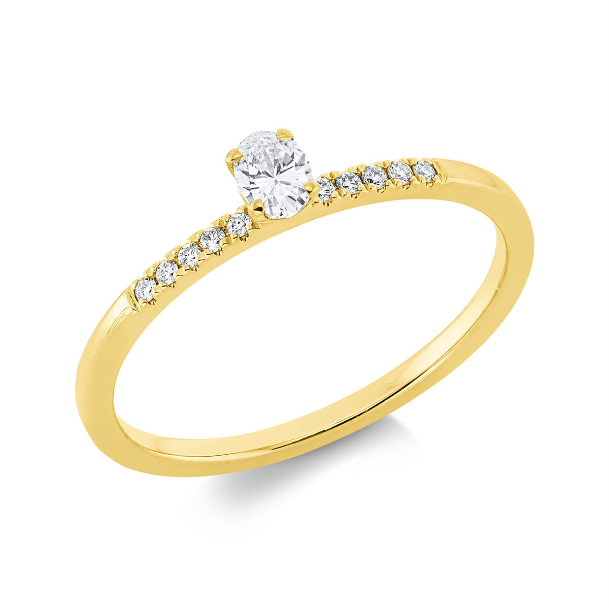 Ring 4er-Krappe 18 kt GG