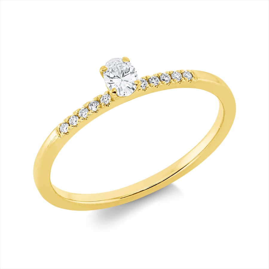 Ring 4er-Krappe 18 kt GG