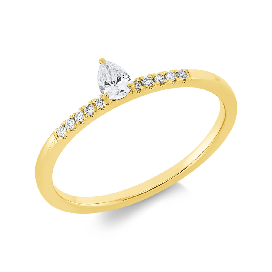 Ring 3er-Krappe 18 kt GG