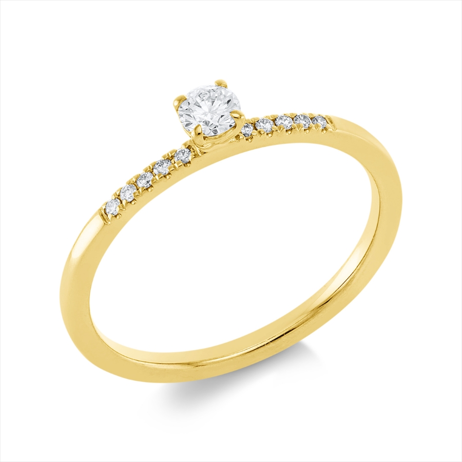Ring 4er-Krappe 18 kt GG