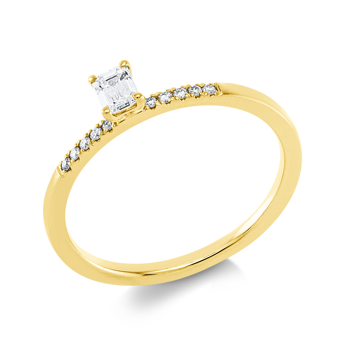 Ring 4er-Krappe 18 kt GG