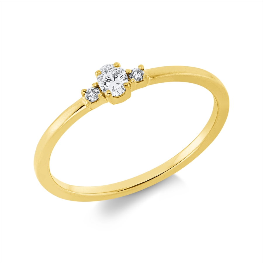 Ring 4er-Krappe 18 kt GG
