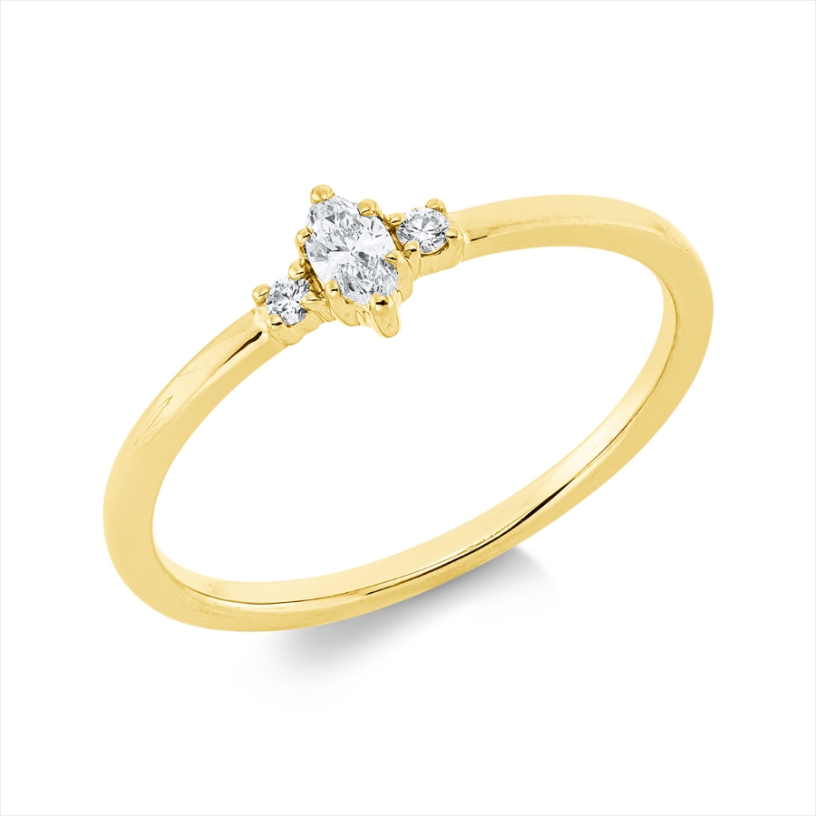 Ring 6er-Krappe 18 kt GG