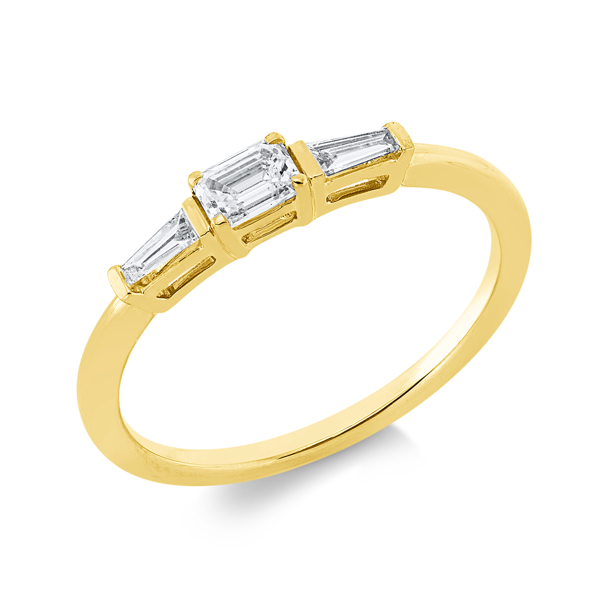 Ring 4er-Krappe 18 kt GG