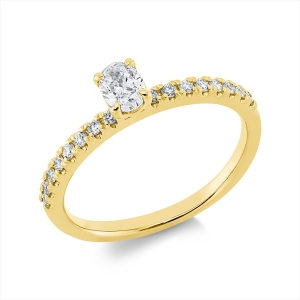 Ring 4er-Krappe 18 kt GG