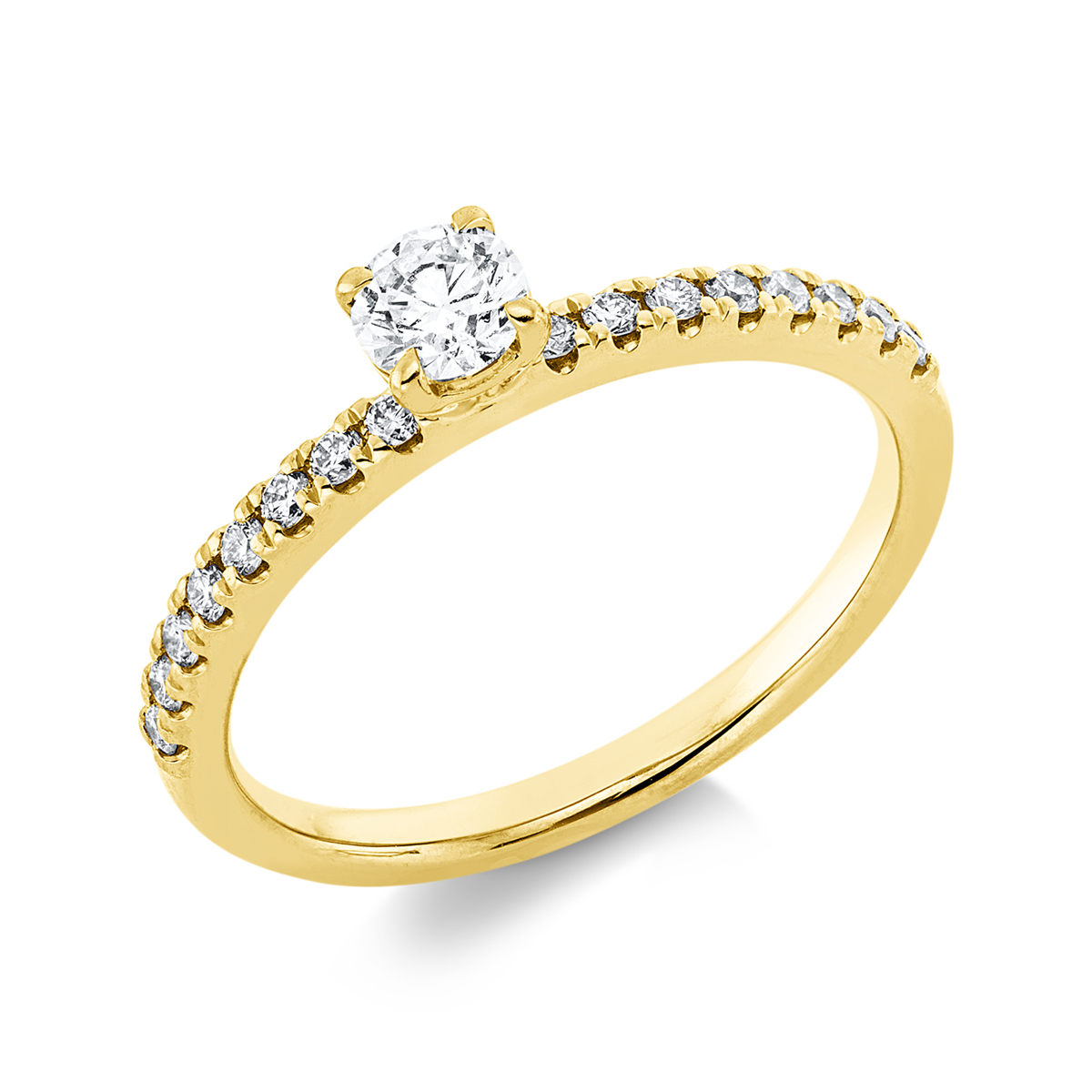 Ring 4er-Krappe 18 kt GG