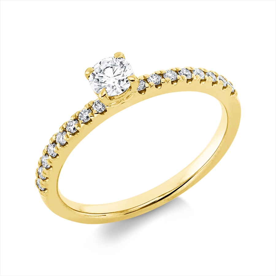 Ring 4er-Krappe 18 kt GG