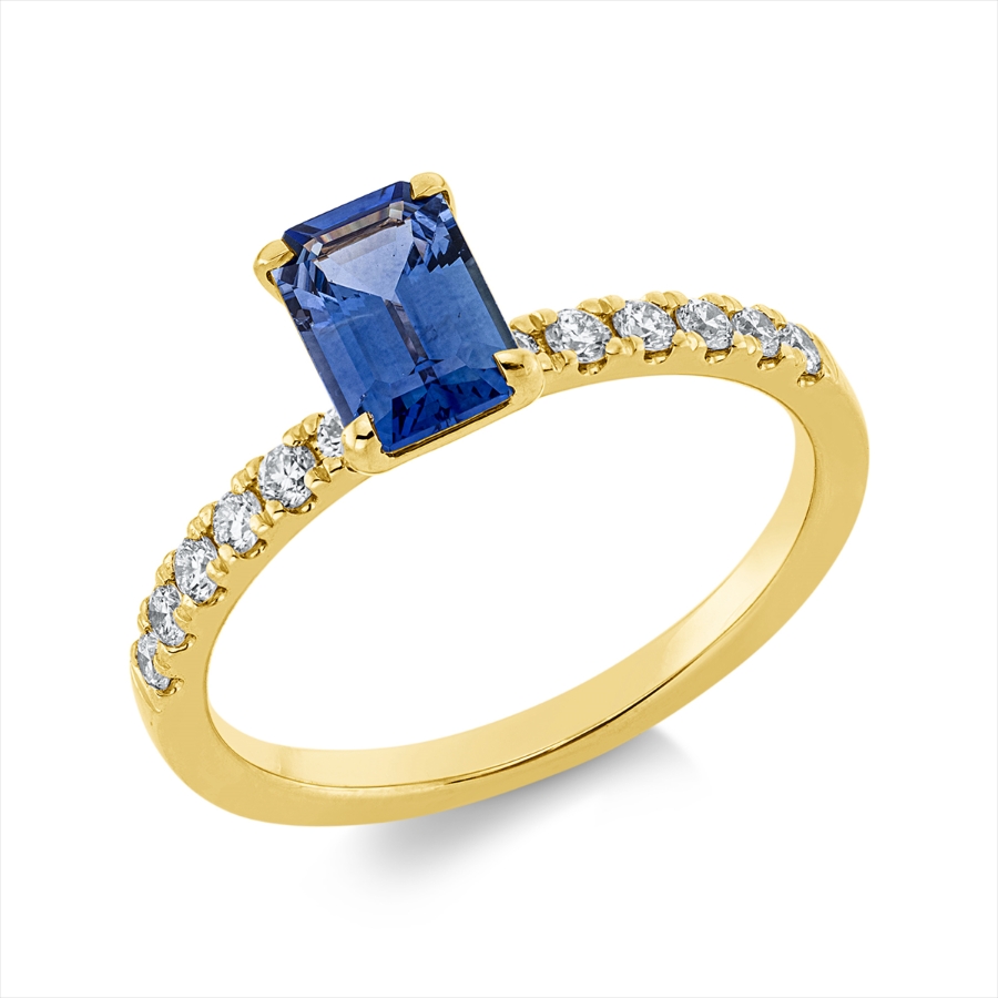 Ring 4er-Krappe 18 kt GG