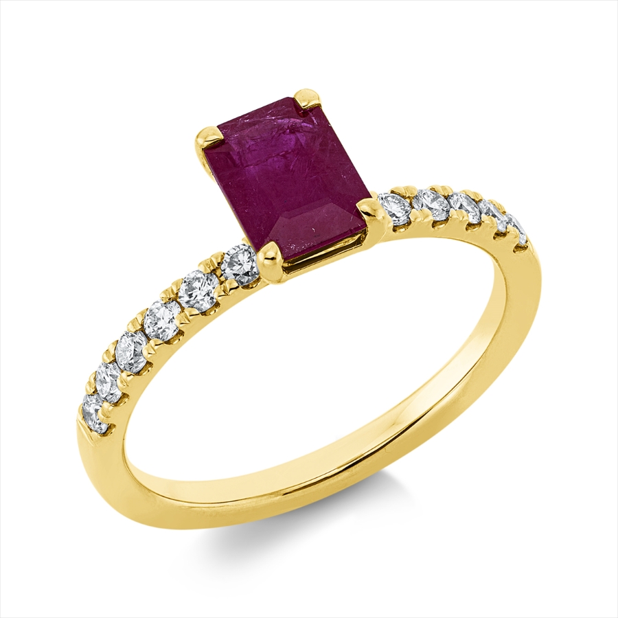 Ring 4er-Krappe 18 kt GG