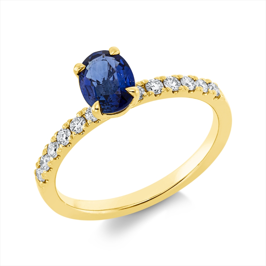 Ring 4er-Krappe 18 kt GG