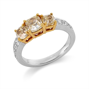 Ring 18 kt WG+GG