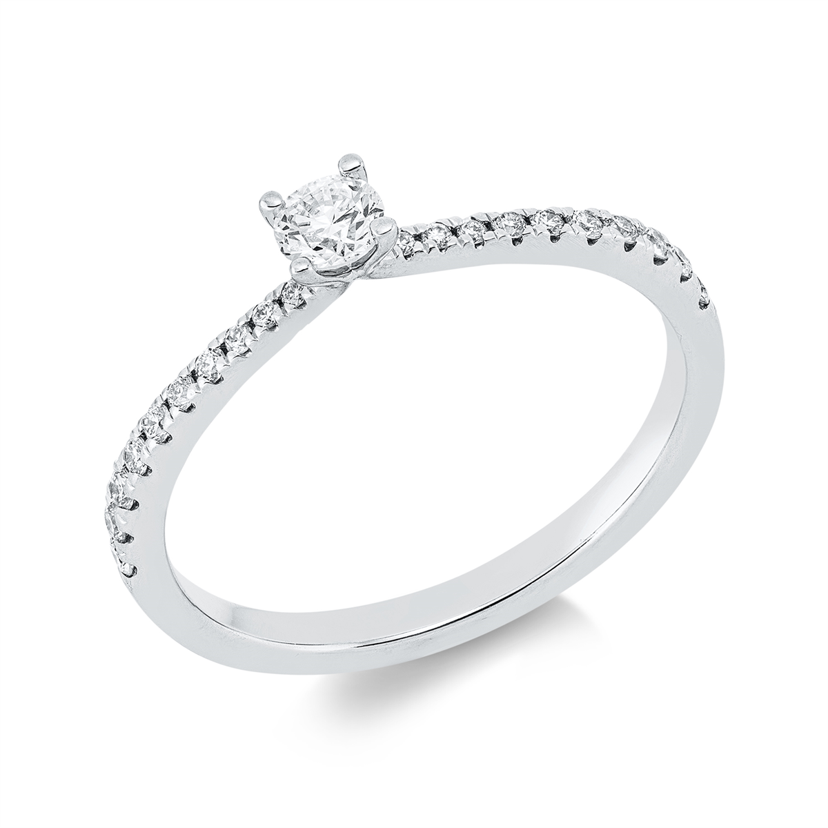 Ring 4er-Krappe 14 kt WG