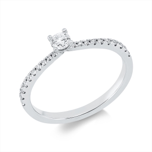 Ring 4er-Krappe 14 kt WG