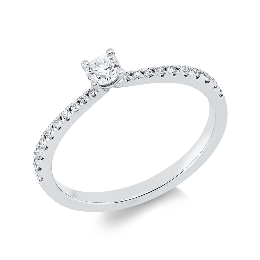 Ring 4er-Krappe 14 kt WG