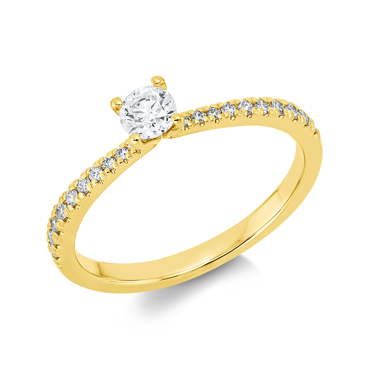 Ring 4er-Krappe 14 kt GG