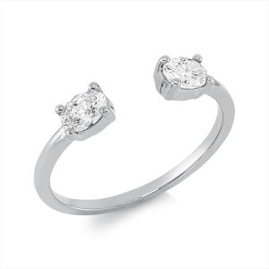 Ring 4er-Krappe 18 kt GG