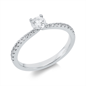 Ring 4er-Krappe 14 kt WG, GIA5186824178