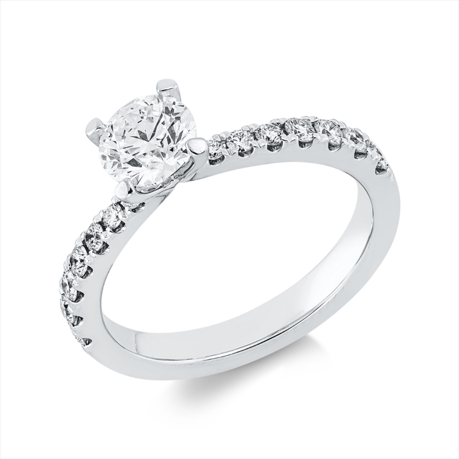Ring 4er-Krappe 18 kt WG, GIA1523922779