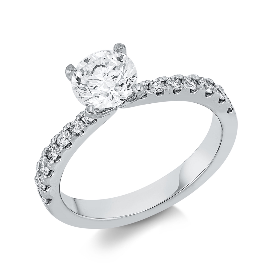 Ring 4er-Krappe 18 kt WG, GIA5513732047