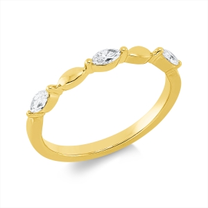 Ring 2er-Krappe 18 kt GG