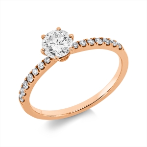 Ring 6er-Krappe 18 kt RG