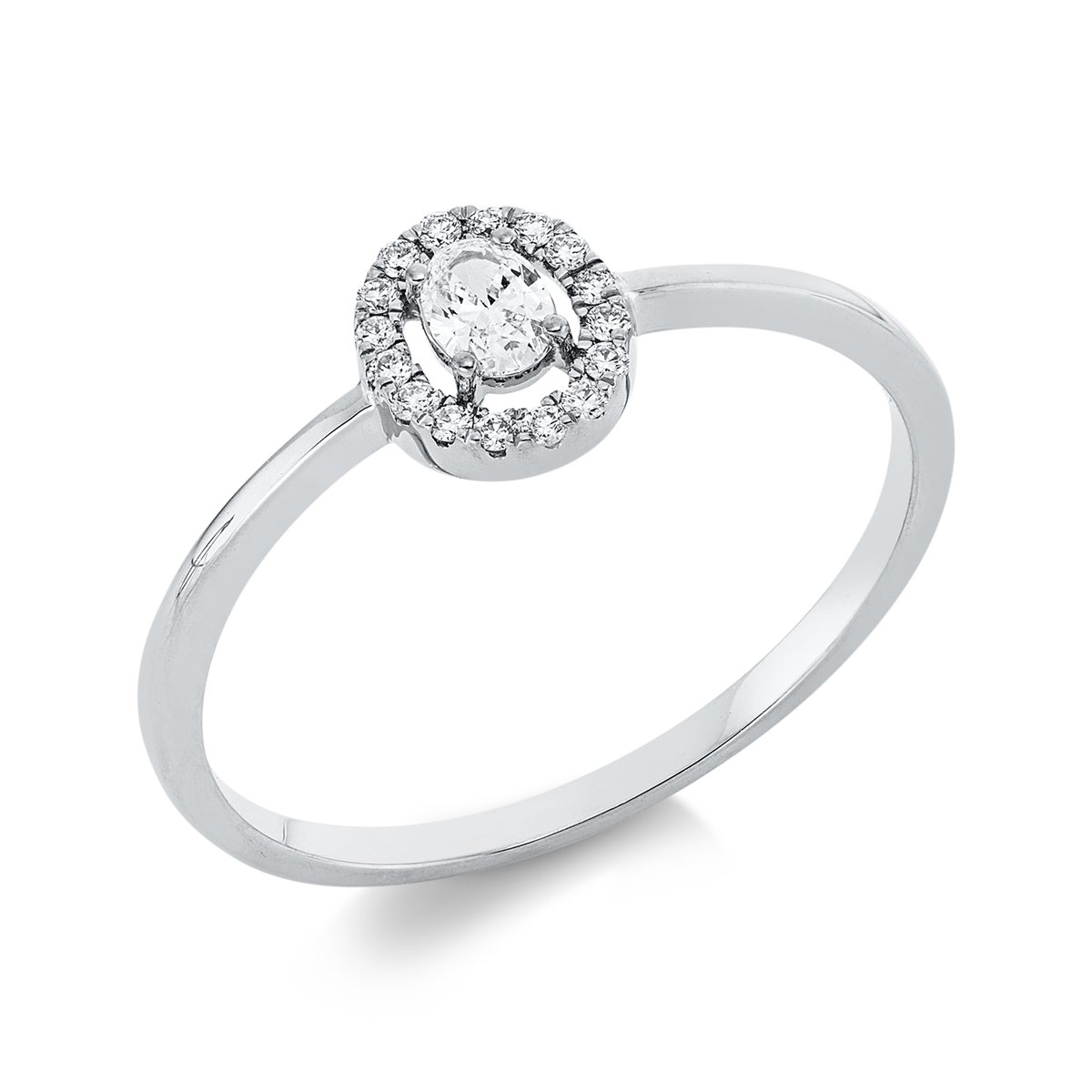 Ring 4er-Krappe 18 kt WG