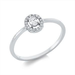 Ring 4er-Krappe 18 kt WG