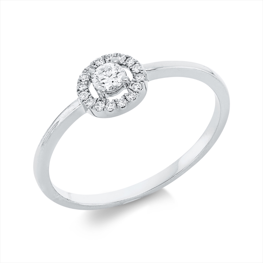 Ring 4er-Krappe 18 kt WG