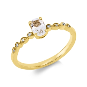 Ring 4er-Krappe 18 kt GG
