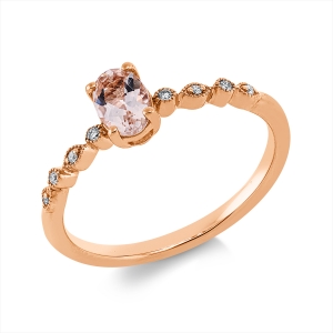 Ring 4er-Krappe 18 kt RG