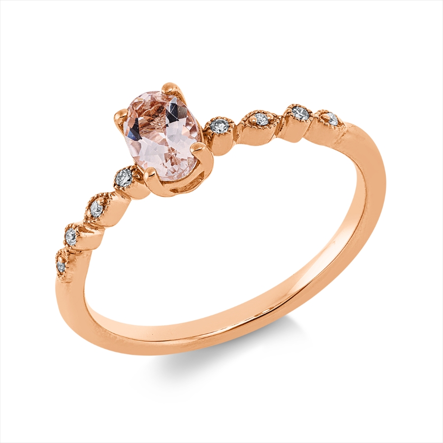 Ring 4er-Krappe 18 kt RG