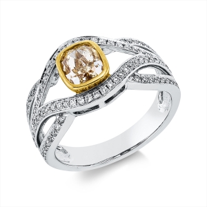 Ring 18 kt WG+GG, GIA 5172359278