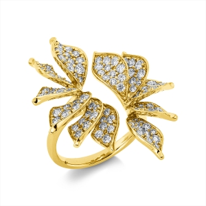 Pavé Ring  18kt Gelbgold mit 2,38ct Diamanten
