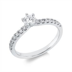 Ring 6er-Krappe 14 kt WG, GIA7553060254