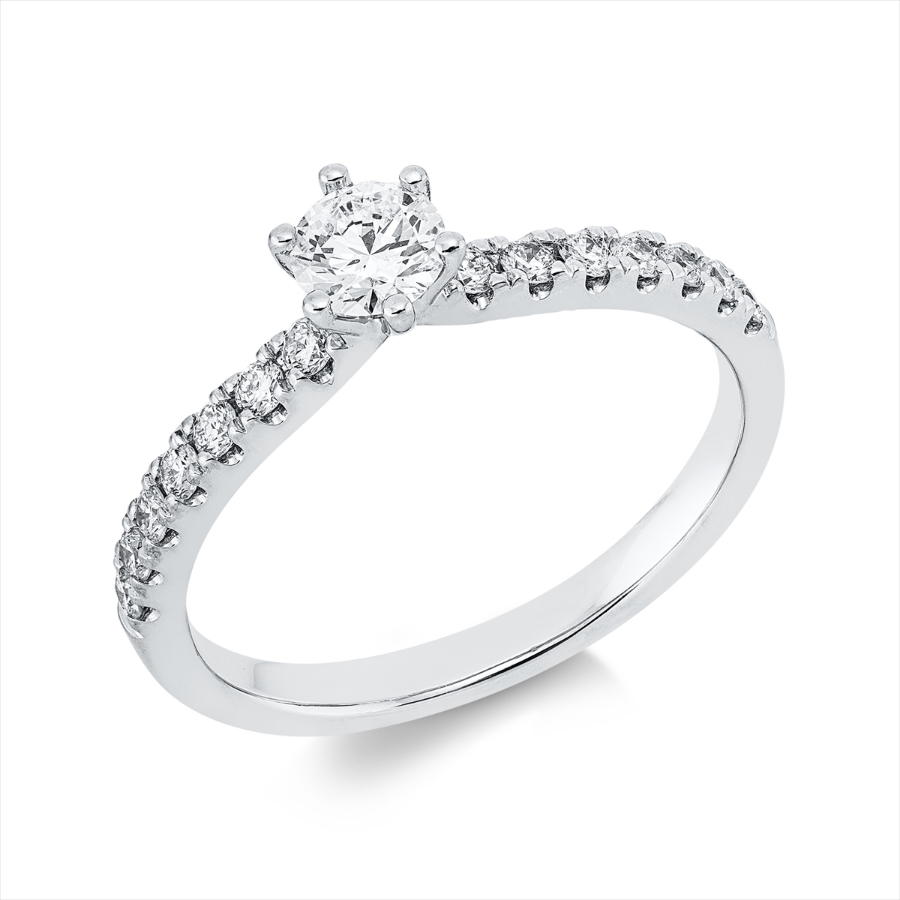 Ring 6er-Krappe 14 kt WG, GIA7553060254