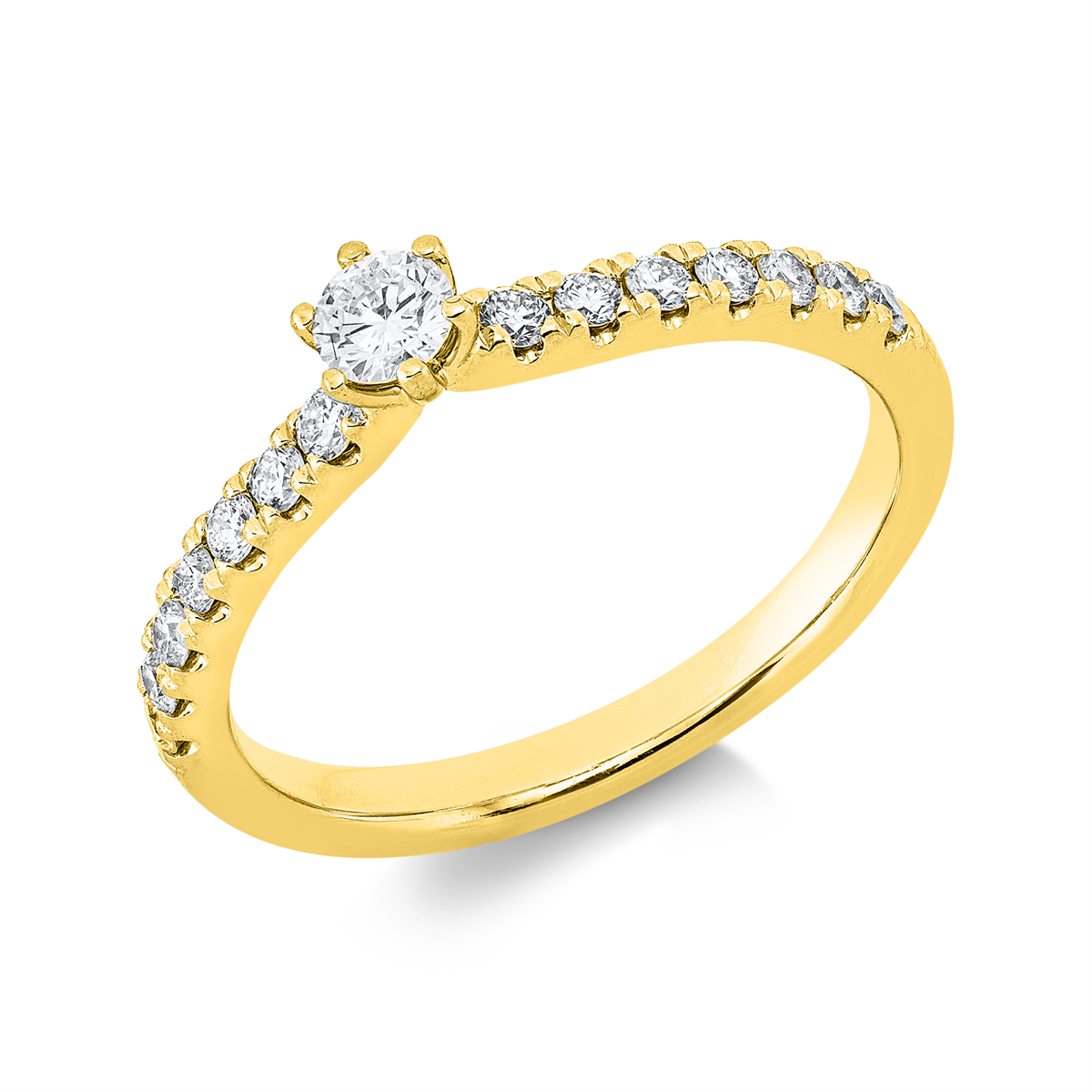 Ring 6er-Krappe 14 kt GG