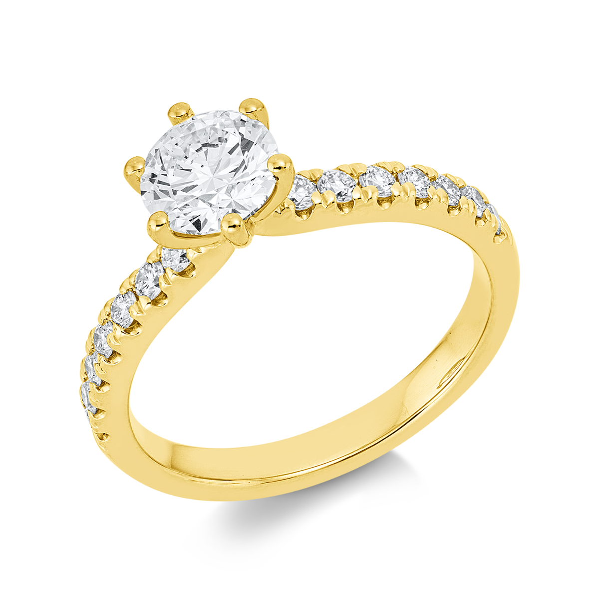 Ring 6er-Krappe 18 kt GG, GIA6541753454