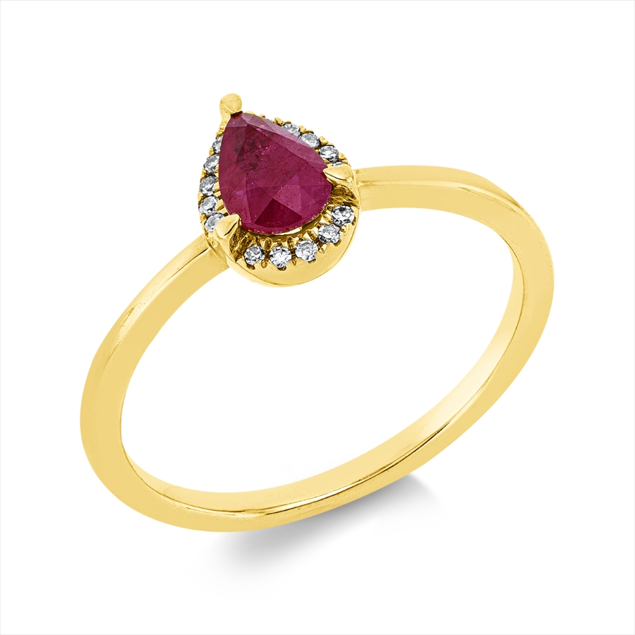 Ring 3er-Krappe 18 kt GG