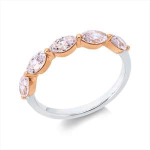 Ring 18 kt WG+RG