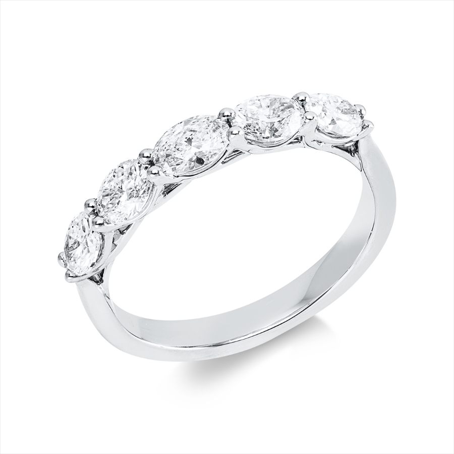 Ring 4er-Krappe 18 kt WG
