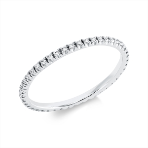Infinity Memoire Ring  18kt Weißgold mit 0,25ct Diamanten