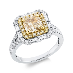 Ring 4er-Krappe 18 kt WG+GG, GIA 6191677160