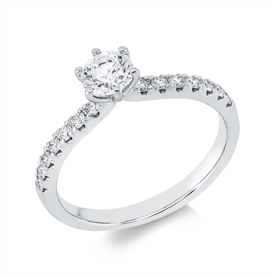 Ring 6er-Krappe 18 kt WG, GIA1528414778