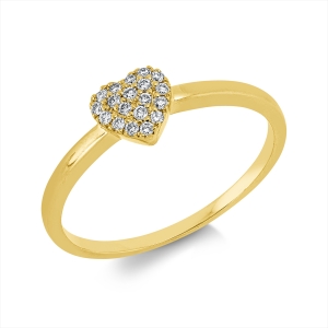 Ring 18 kt GG Herz